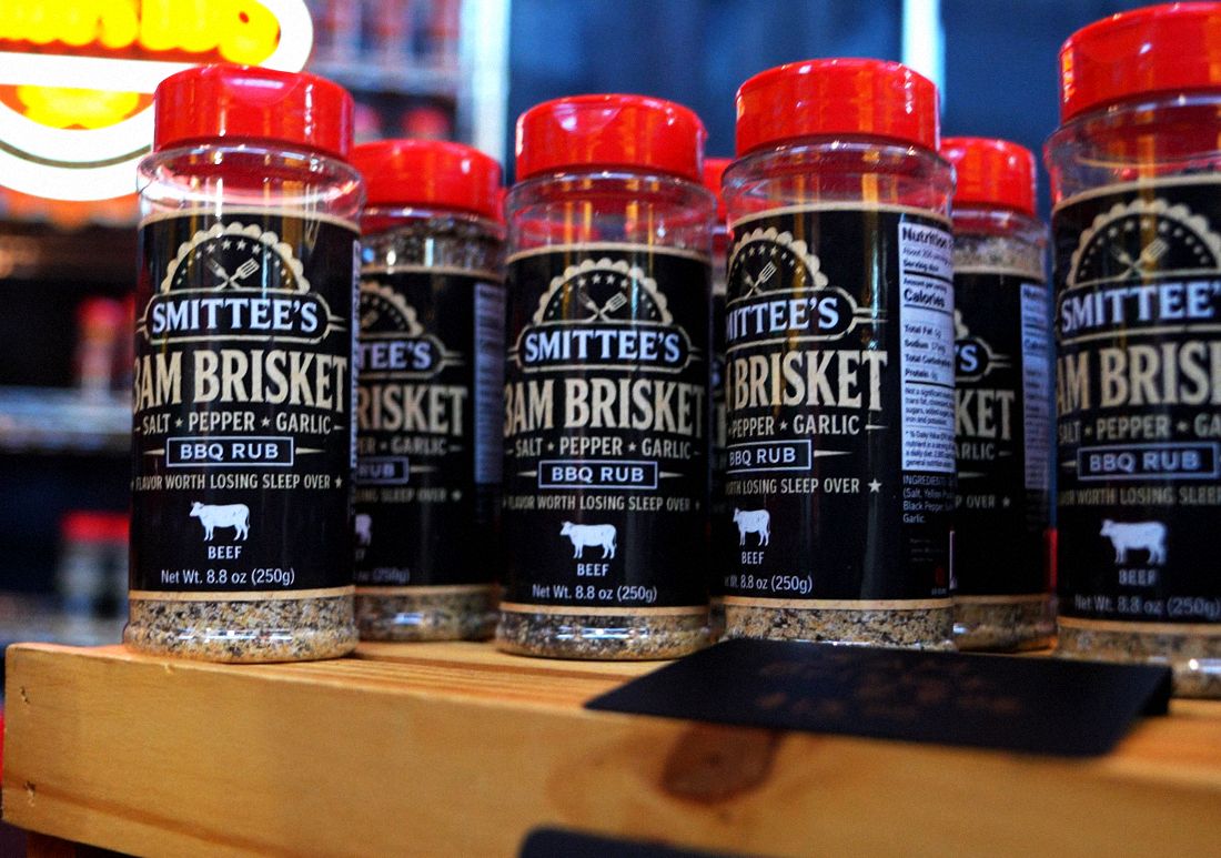 Smittee's 3AM Brisket jars on display